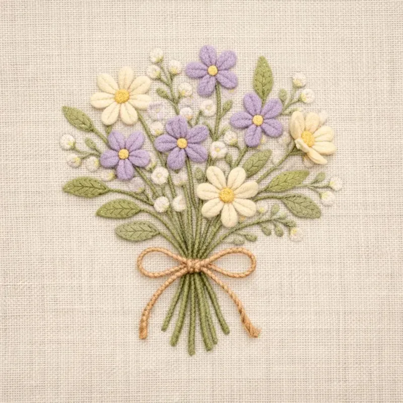 Handmade Textile Fabric Illustrations