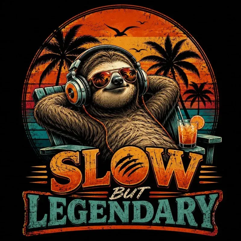 Retro Animal Sunset Tshirt Designs