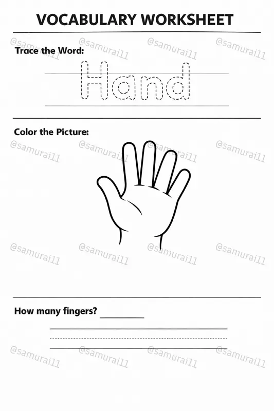Word Tracing Worksheet Generator