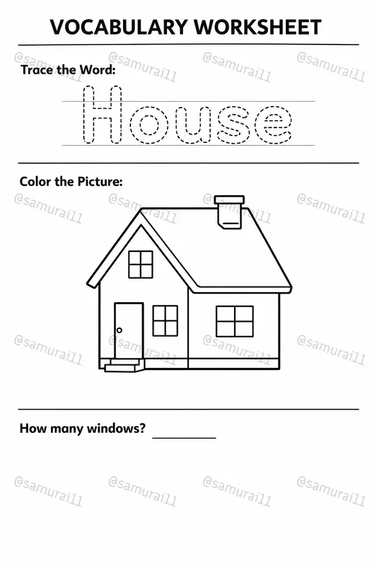 Word Tracing Worksheet Generator