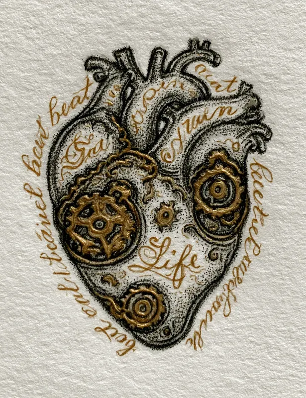 Golden Script Whisper Wall Art