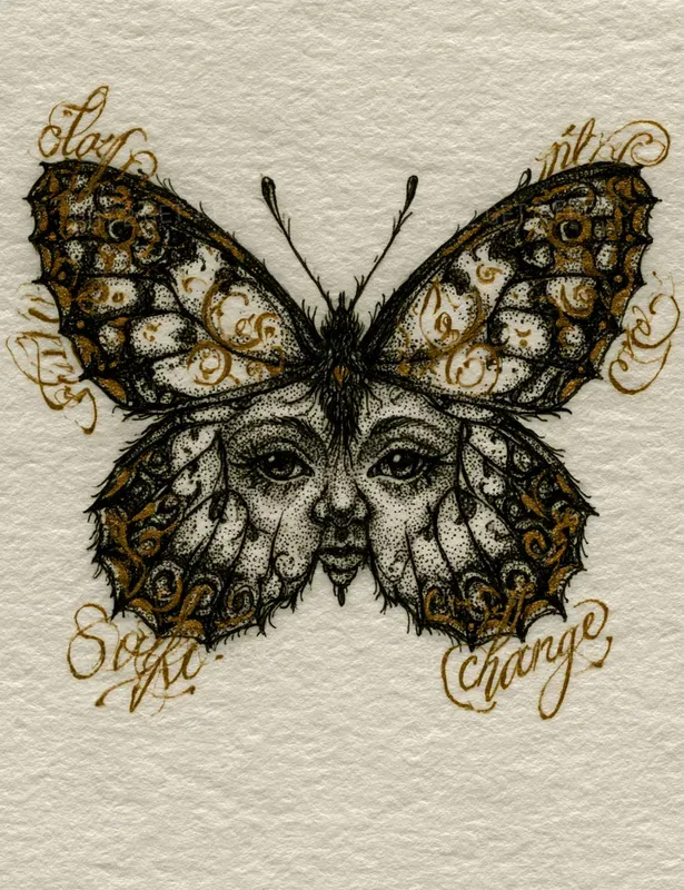 Golden Script Whisper Wall Art