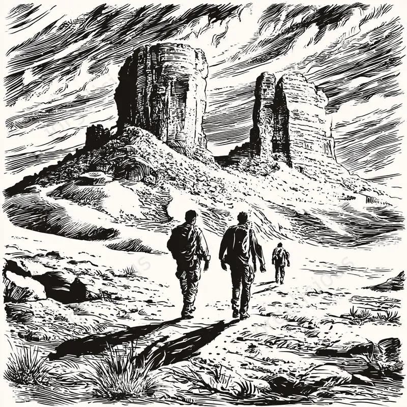 Dramatic Pen Ink Illustrations