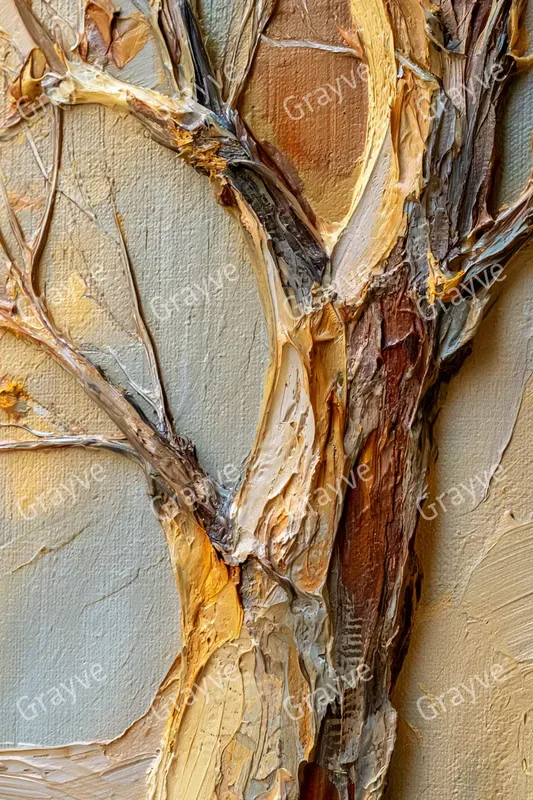 Abstract Impasto Palette Knives