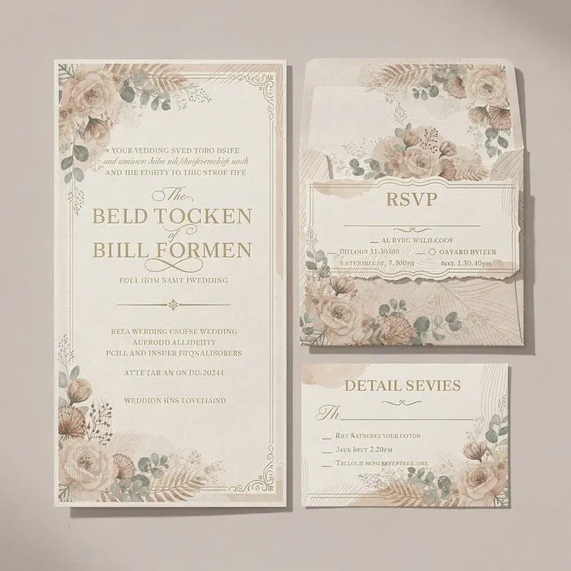 Luxury Wedding Invitation Suites