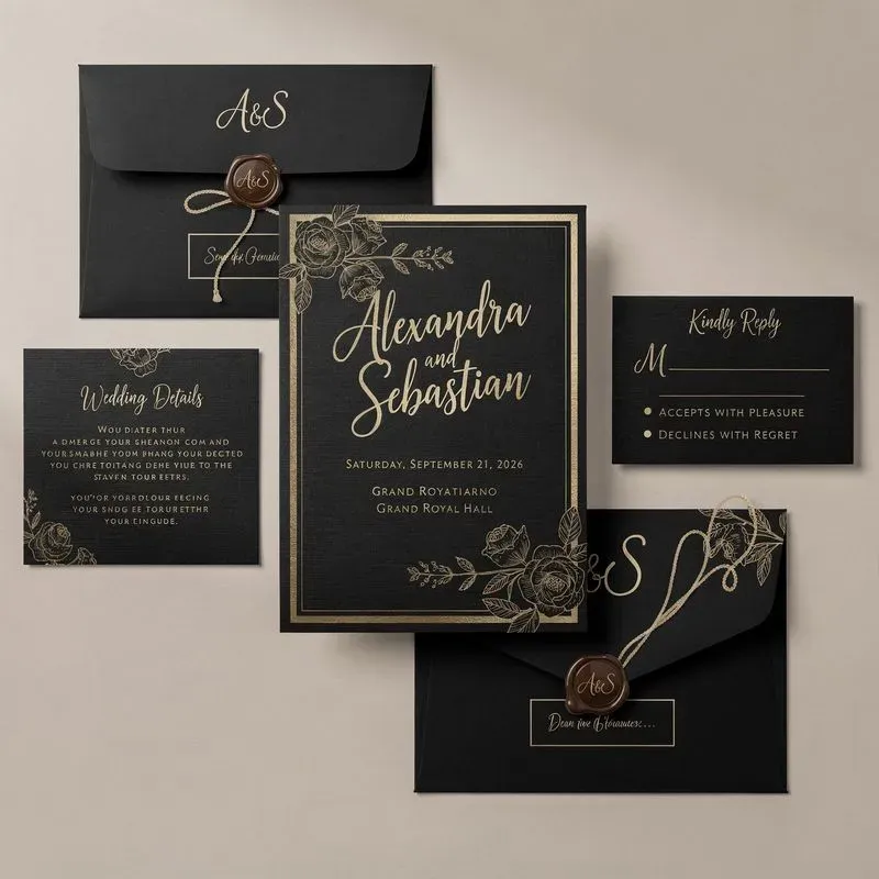 Luxury Wedding Invitation Suites