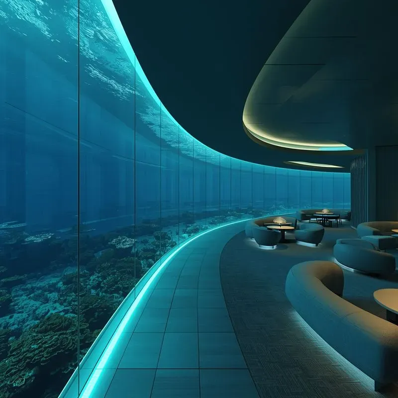Ultramodern Curved Glass Interiors
