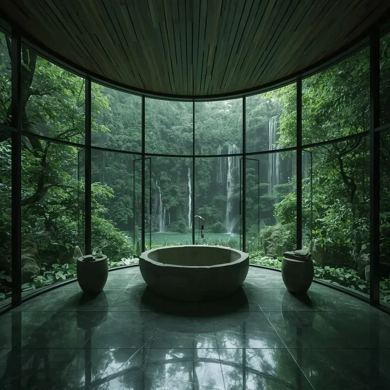 Ultramodern Curved Glass Interiors