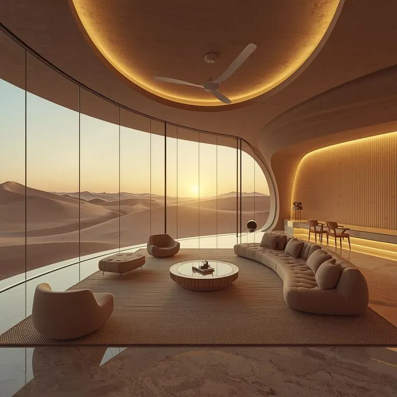 Ultramodern Curved Glass Interiors