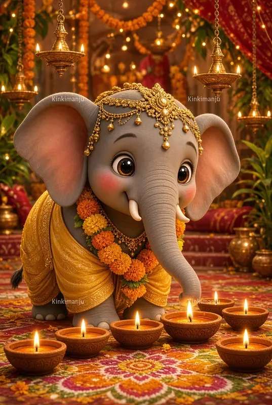 Diwali Baby Elephants 20 Packs
