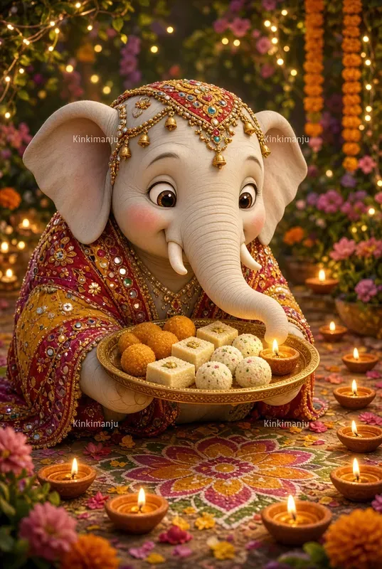 Diwali Baby Elephants 20 Packs