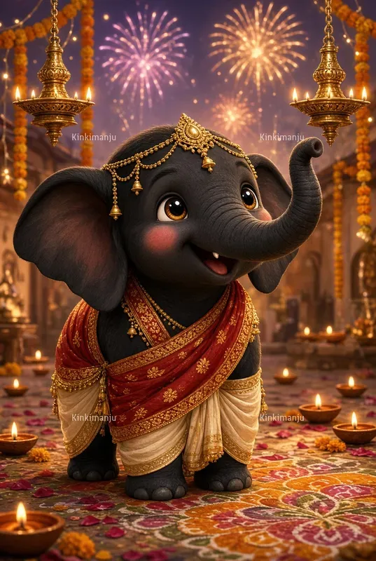 Diwali Baby Elephants 20 Packs