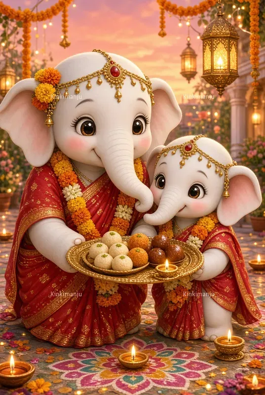Diwali Baby Elephants 20 Packs