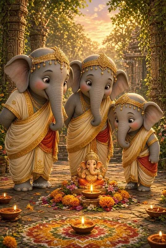 Diwali Baby Elephants 20 Packs