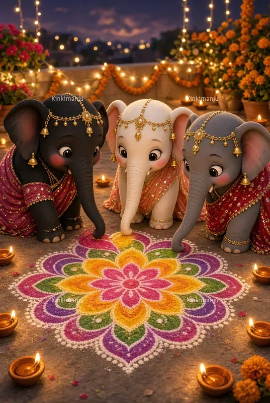 Diwali Baby Elephants 20 Packs