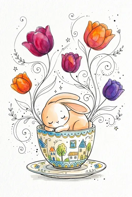 Whimsical Sketchy Ink Art Templates
