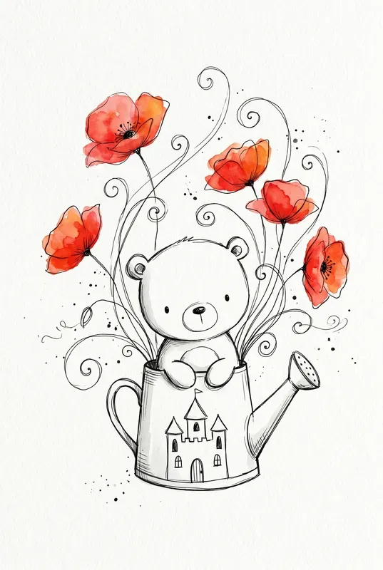 Whimsical Sketchy Ink Art Templates