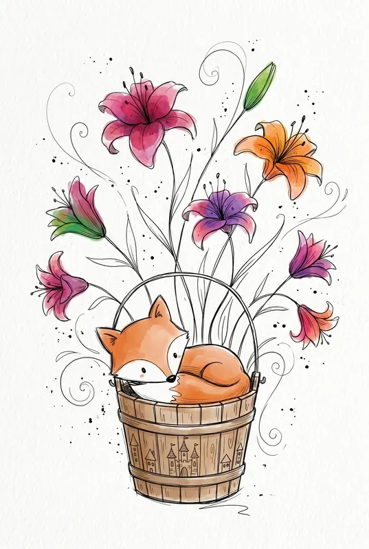 Whimsical Sketchy Ink Art Templates
