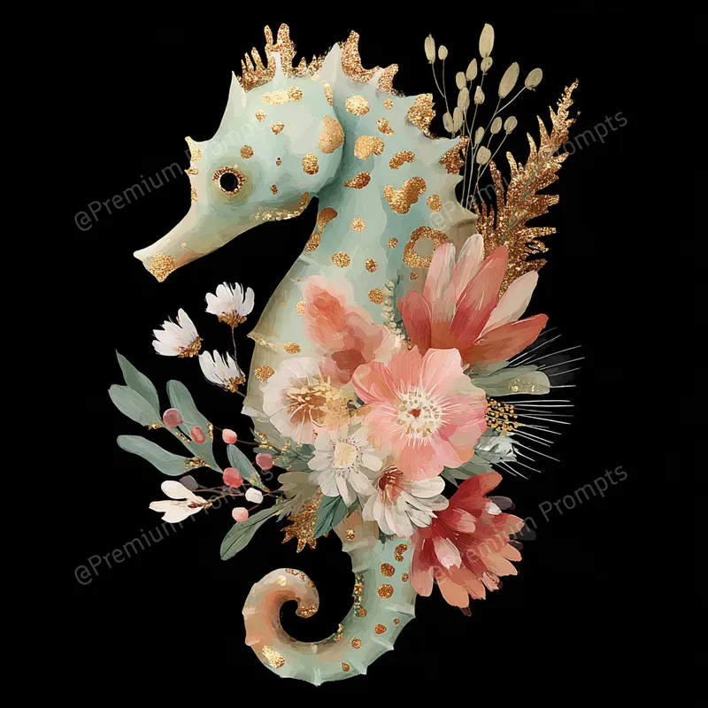 Magic Coral Reef Watercolor Cliparts