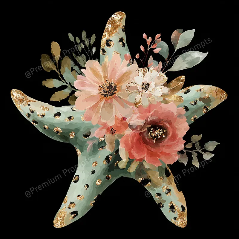 Magic Coral Reef Watercolor Cliparts