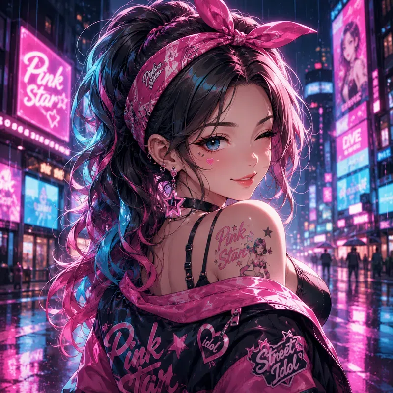 Flirty Anime Girlfriend Portraits