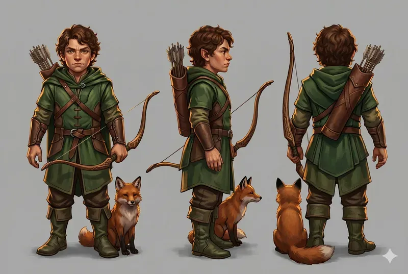 Fantasy RPG Characters Multiple Angles