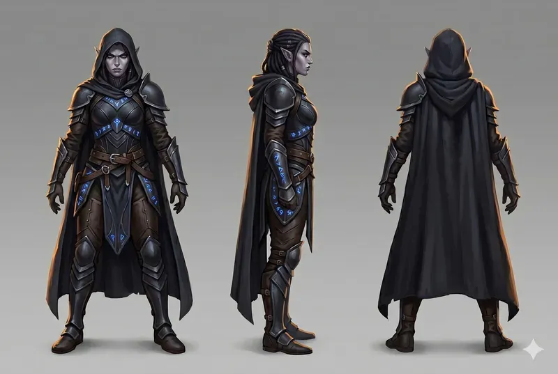 Fantasy RPG Characters Multiple Angles