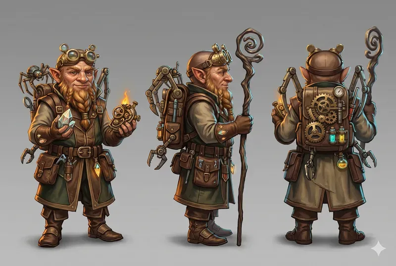 Fantasy RPG Characters Multiple Angles