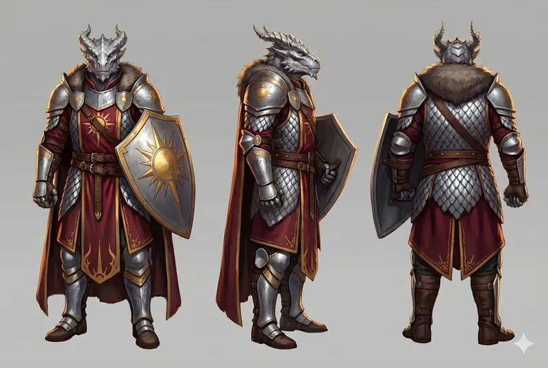 Fantasy RPG Characters Multiple Angles