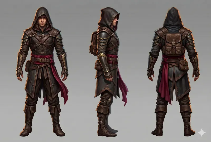 Fantasy RPG Characters Multiple Angles