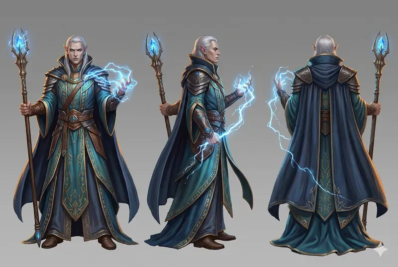 Fantasy RPG Characters Multiple Angles