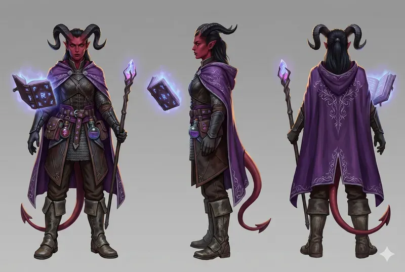 Fantasy RPG Characters Multiple Angles