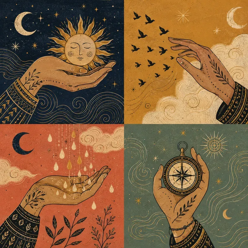 Symbolic Folk Hands