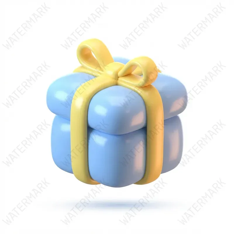 Glossy Puffy Clay Render Icon Generator