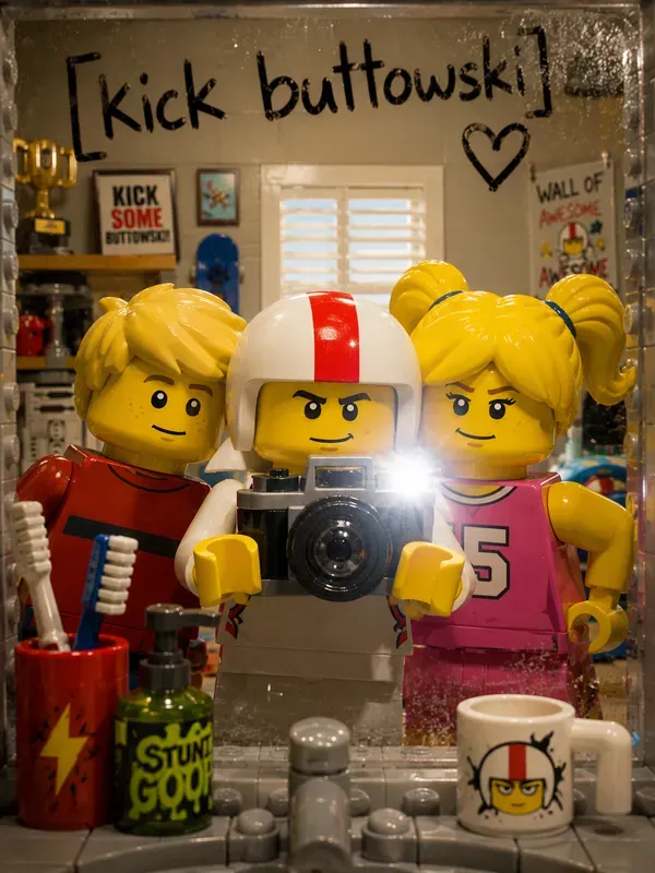 Lego Movie Universe Mirror Selfies