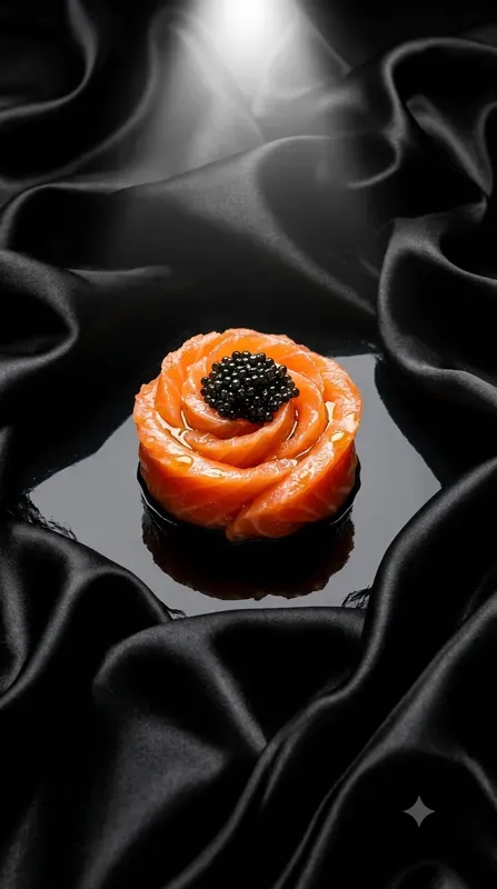 Monochrome Satin Minimalist Food Stages