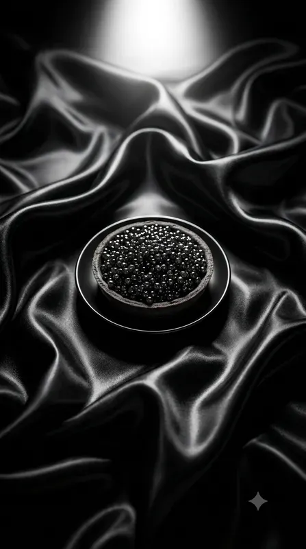 Monochrome Satin Minimalist Food Stages