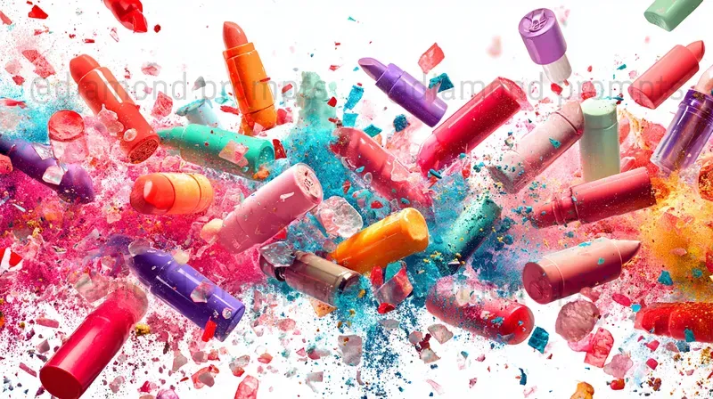 Neon Object Burst Collages
