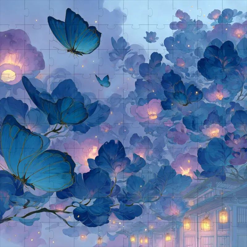 Watercolor Ghibli Mist Dream Paintings