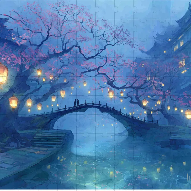Watercolor Ghibli Mist Dream Paintings