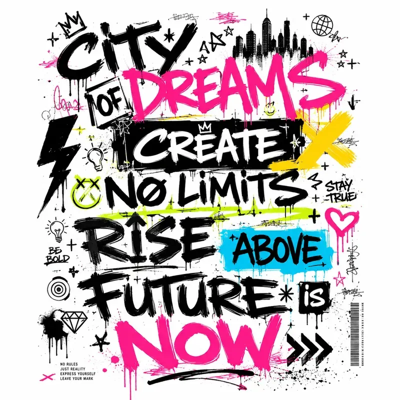 Urban Graffiti Typography Posters