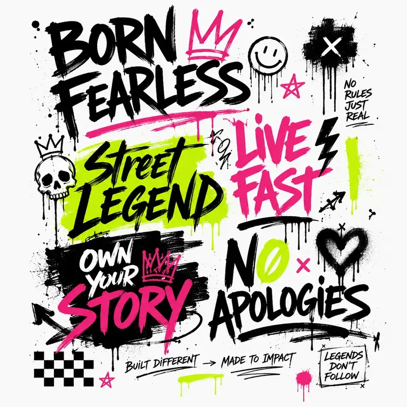 Urban Graffiti Typography Posters