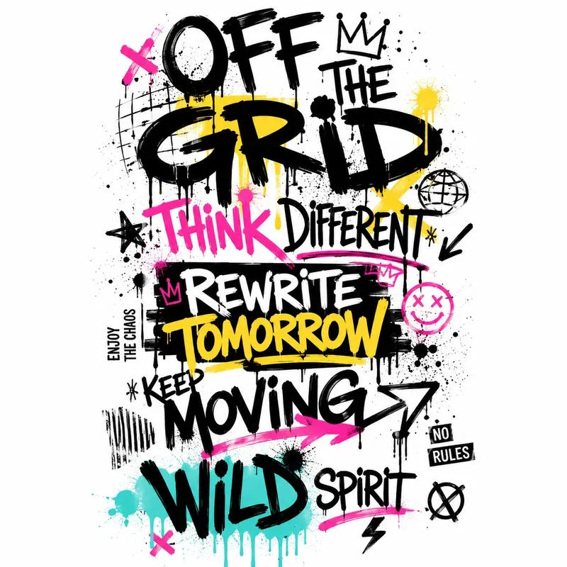 Urban Graffiti Typography Posters