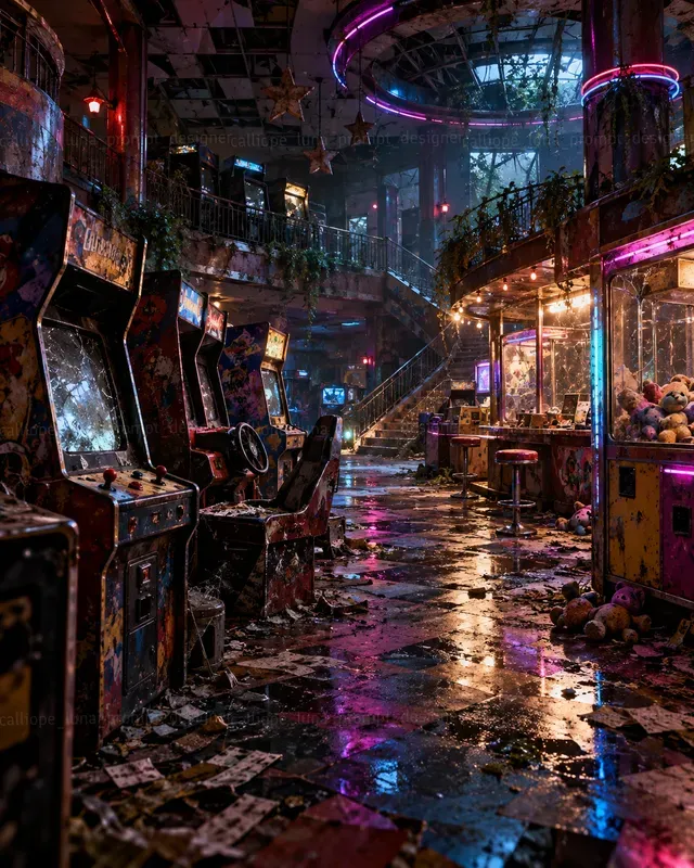 Hyperrealistic Forgotten Arcades