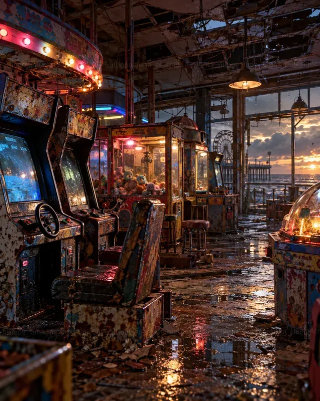 Hyperrealistic Forgotten Arcades