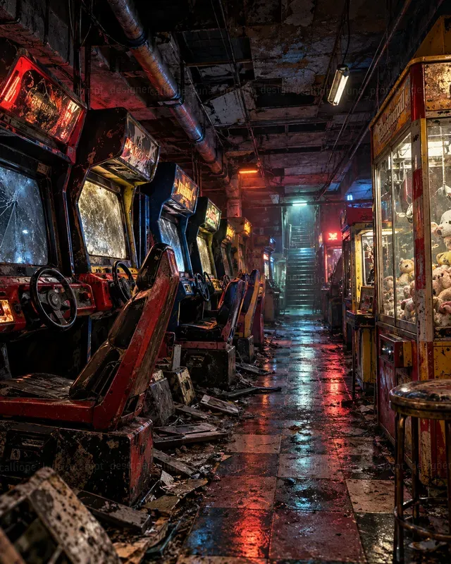 Hyperrealistic Forgotten Arcades