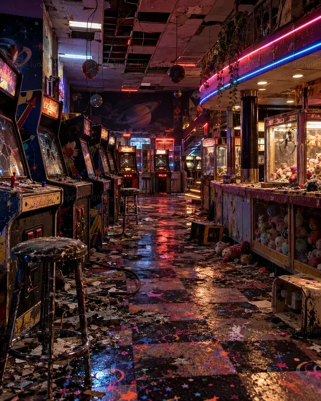 Hyperrealistic Forgotten Arcades