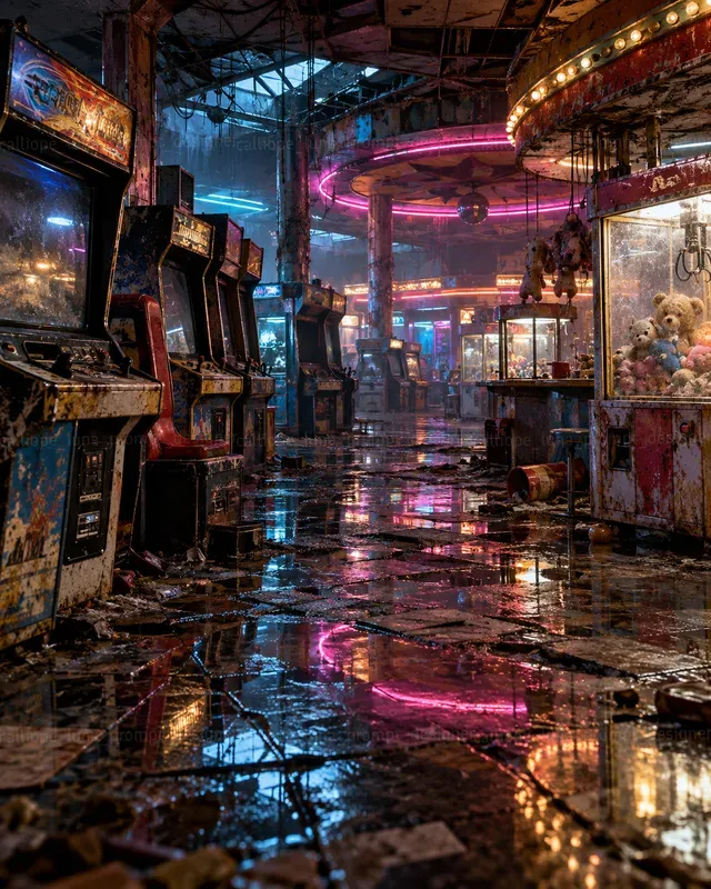 Hyperrealistic Forgotten Arcades