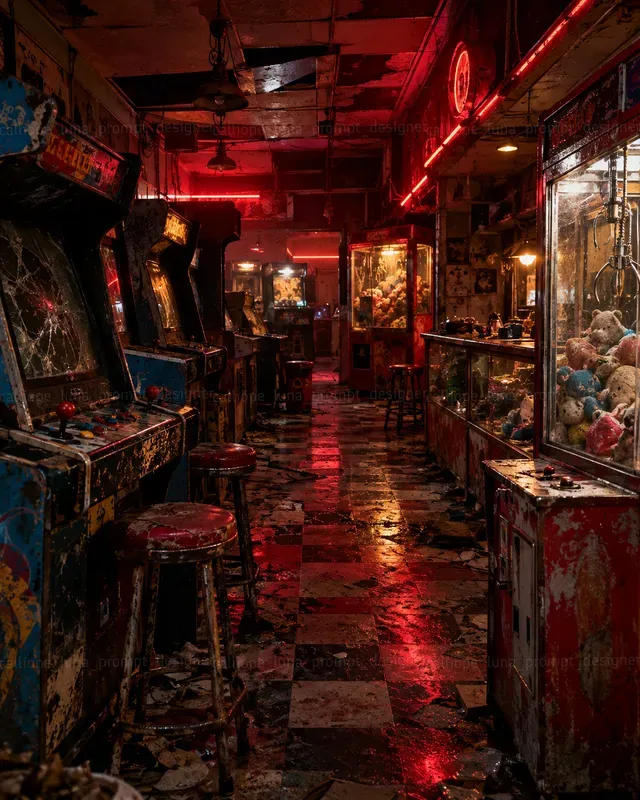 Hyperrealistic Forgotten Arcades