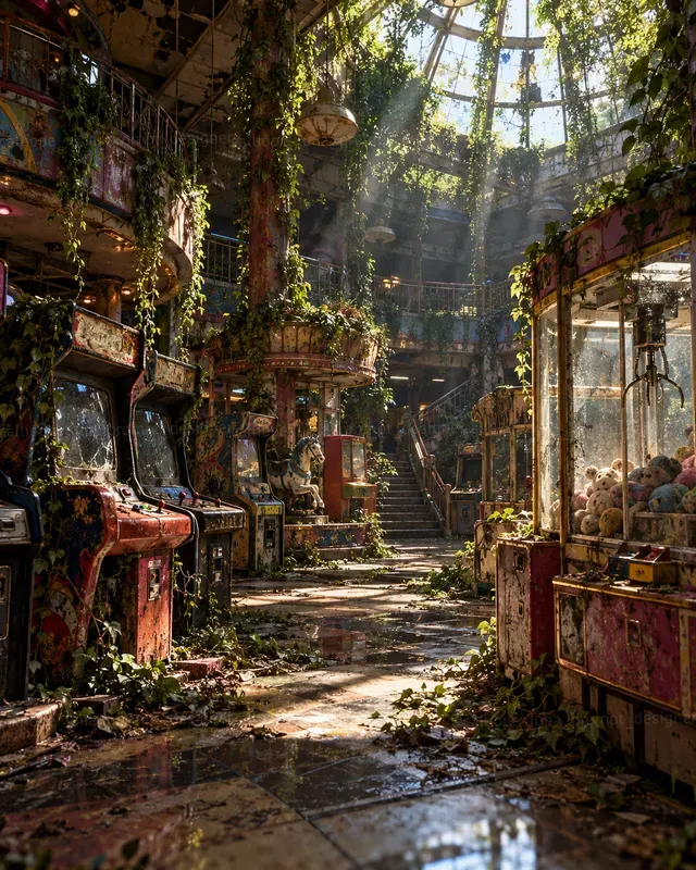 Hyperrealistic Forgotten Arcades